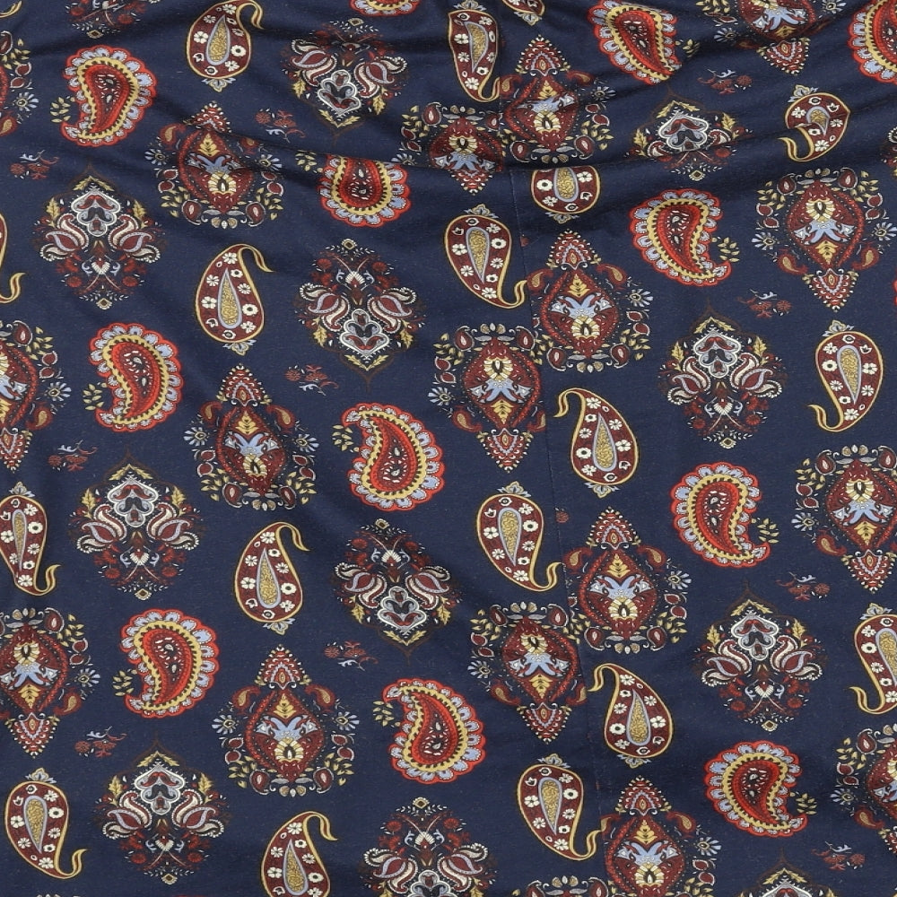 Simply Be Womens Blue Floral Basic Blouse Size 12