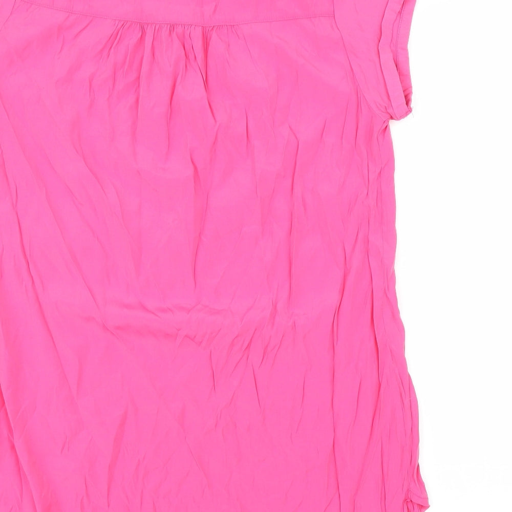 Gabriella Vicenza Womens Pink Basic Blouse Size 10