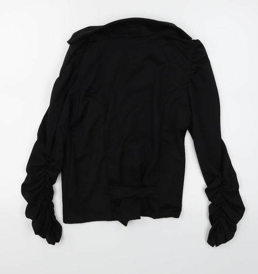 Buzy Womens Black Jacket Blazer Size S
