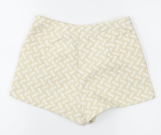 Missguided Womens Beige Hot Pants Shorts Size 8