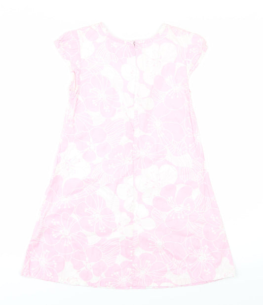 X-Mail Girls Pink Floral A-Line Size 8 Years
