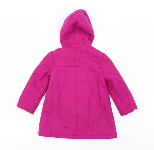 Marks and Spencer Girls Pink Duffle Coat Coat