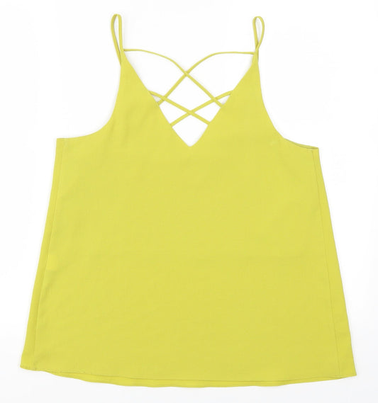 River Island Womens Green Basic Tank Size 8