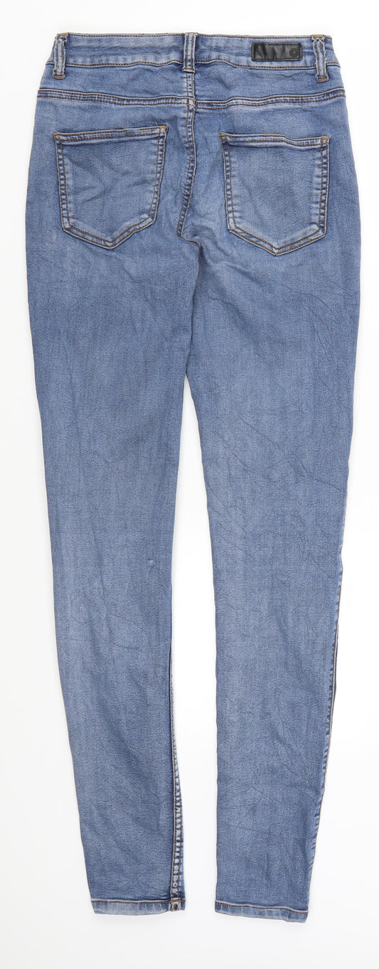 Pieces Womens Blue Denim Skinny Jeans Size 26 in L30 in