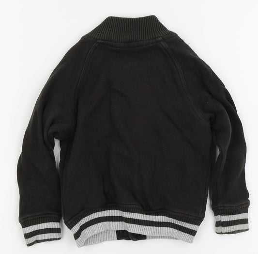 worwear & co Boys Black Pullover Jumper Size 18-24 Months - button up jackets