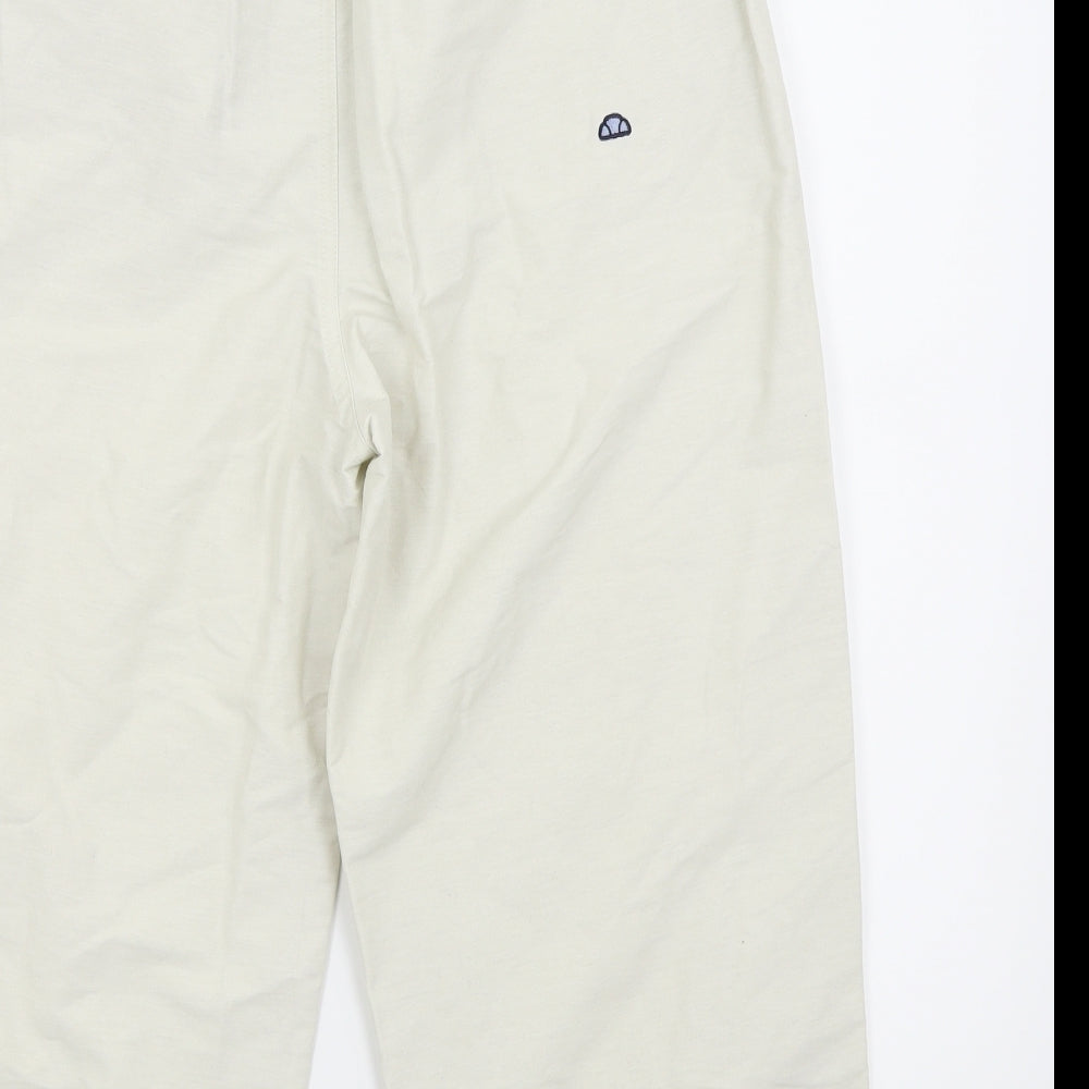 ellesse Womens White   Cropped Trousers Size M