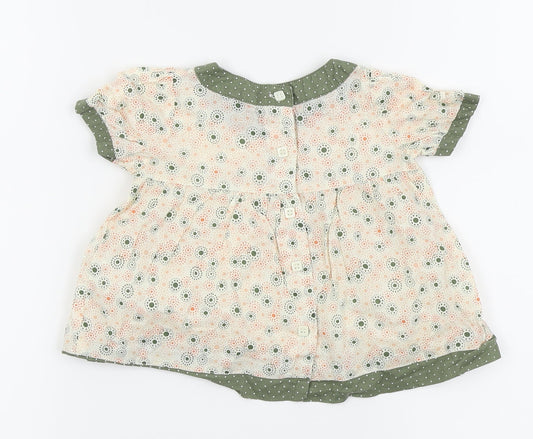 pre worn Girls White Fit & Flare Size 9-12 Months