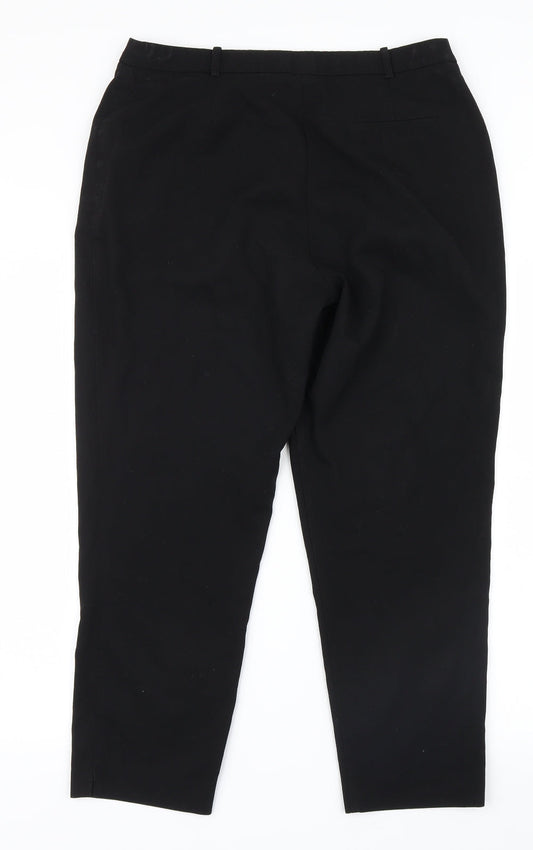 New Look Womens Black Trousers Size 12 L25 in