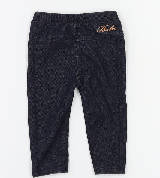 Debenhams Girls Blue Cargo Jeans Size 6-9 Months