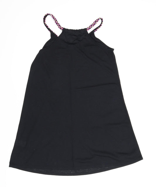 Papaya Womens Black Tunic Blouse Size 8