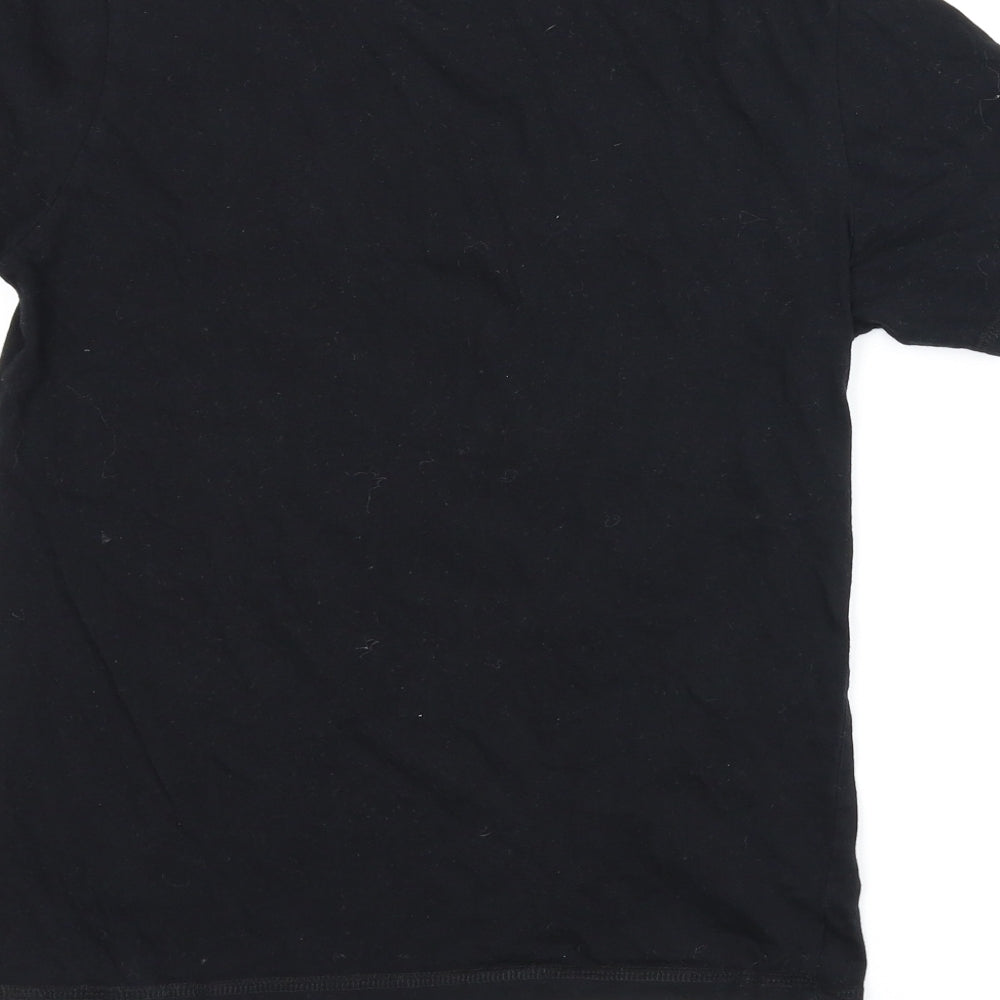 Pyjamas.com Boys Black Basic T-Shirt Size 11-12 Years