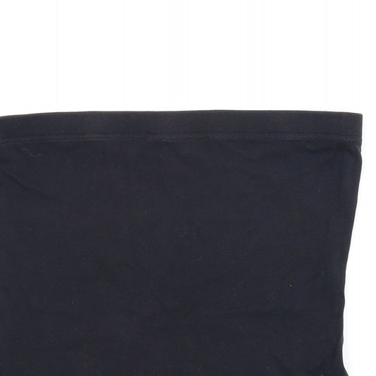 Papaya Womens Black Cropped Tank Size 14