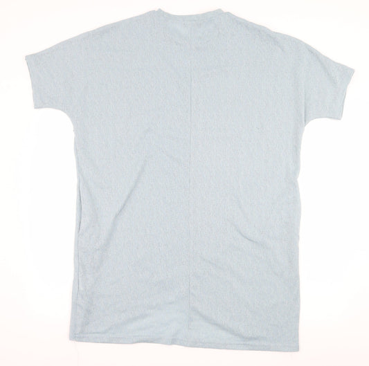 QED London Womens Blue Jersey T-Shirt Dress Size S