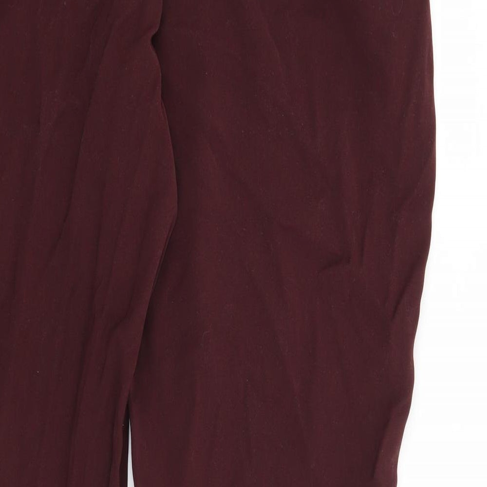 Preworn Womens Red Trousers Size 34 in L28 in