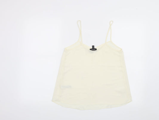 Topshop Womens Beige Basic Blouse Size 8
