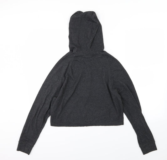 Divided by H&M Womens Grey Jersey Pullover Hoodie Size S - Cropped