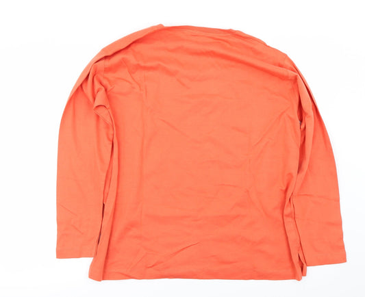 Preworn Womens Orange Pullover Jumper Size 18