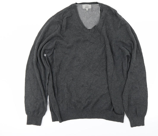 Marks and Spencer Mens Grey Pullover Jumper Size L