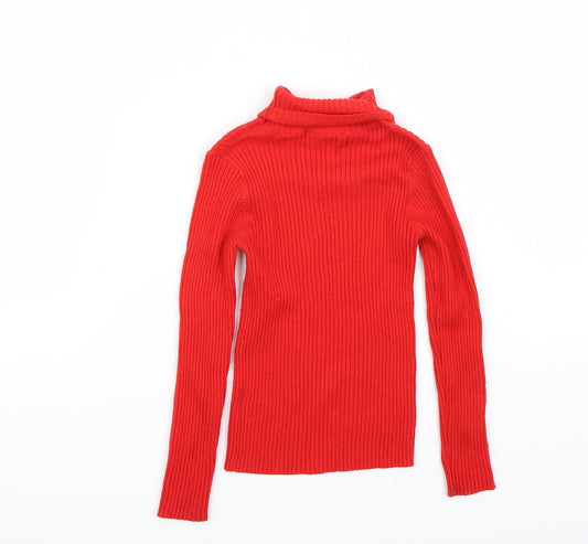 NEXT Girls Red Pullover Jumper Size 6 Years