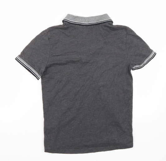 F&F Boys Grey Basic T-Shirt Size 9 Years