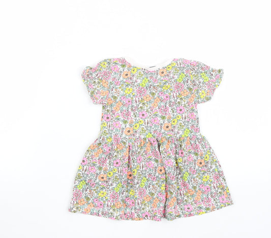 NEXT Girls White Floral A-Line Size 3-6 Months