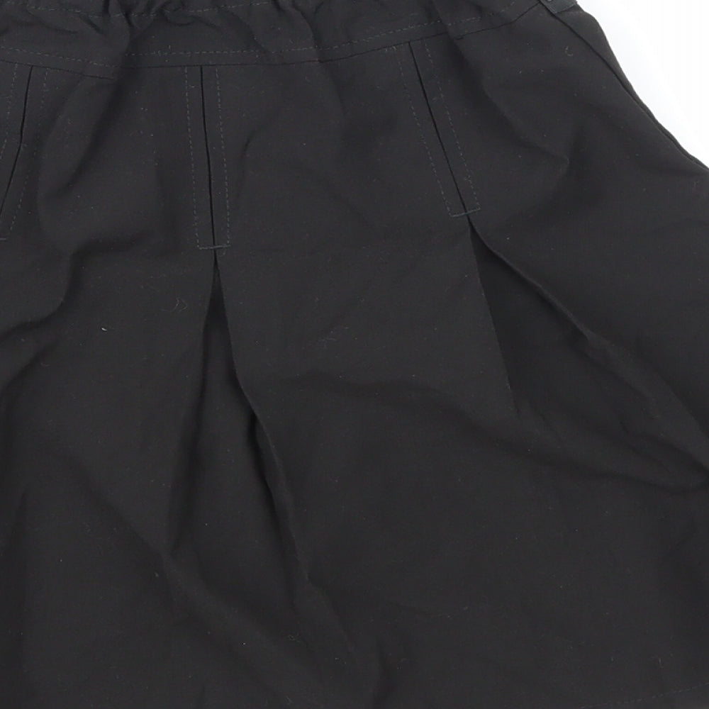 Brand and care label for Lily & Dan girls’ black skater skirt, size 7-8, years