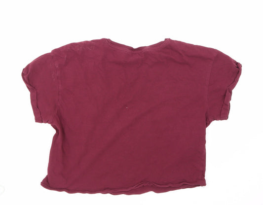 NewLook Girls Red Basic T-Shirt Size 14-15 Years