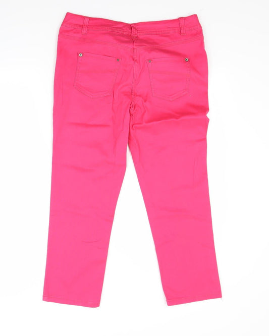 George Womens Red Denim Skinny Jeans Size 10 L23 in