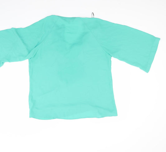Principles Womens Green Basic Blouse Size 14