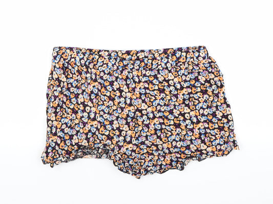 Atmosphere Womens Multicoloured Floral Hot Pants Shorts Size 8