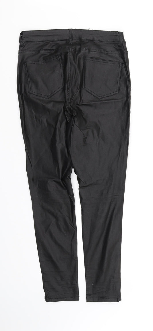 Dorothy Perkins Womens Black Straight Jeans Size 10 L31 in