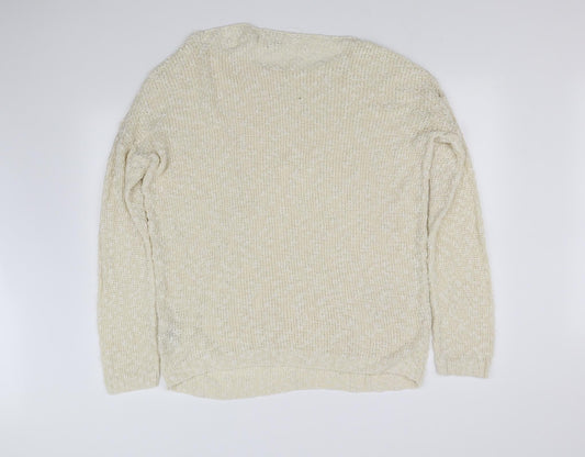 pre worn Womens White Pullover Jumper Size 14