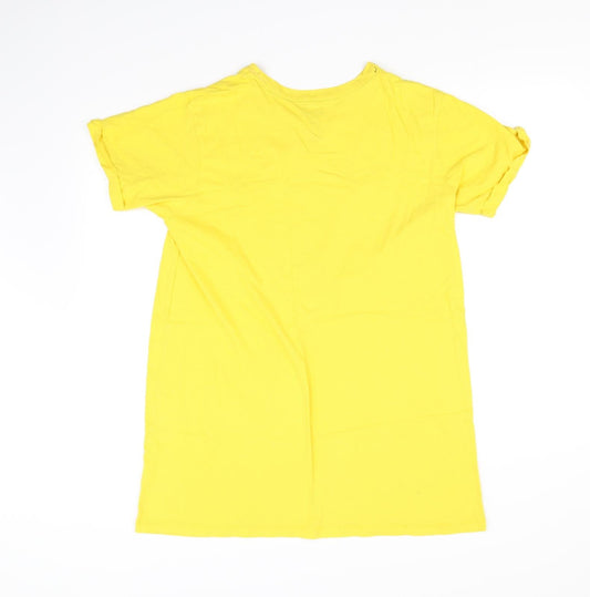 pre worn Womens Yellow Basic T-Shirt Size XS