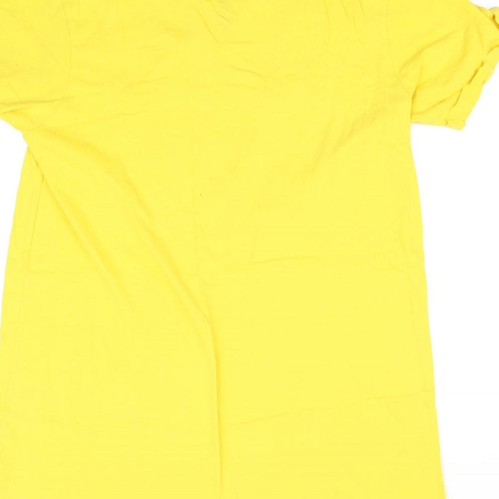 pre worn Womens Yellow Basic T-Shirt Size XS