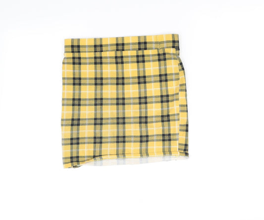 pre worn Girls Yellow Cut-Off Shorts Size 12-13 Years