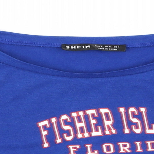 Zara Womens Blue Basic T-Shirt Size S