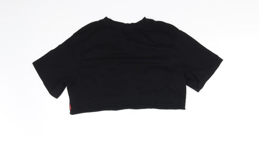SheIn Girls Black Basic T-Shirt Size S
