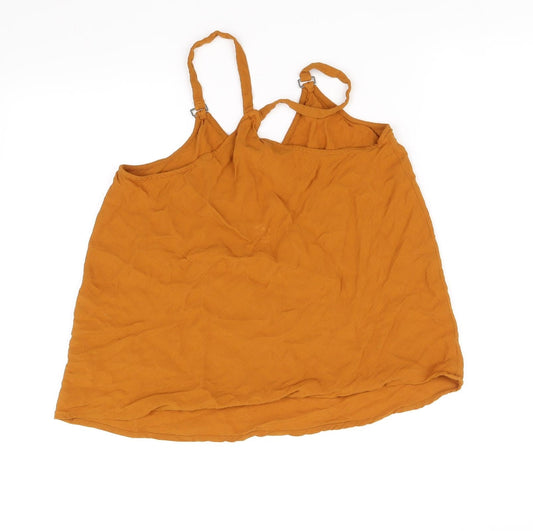 New Look Womens Orange Basic Blouse Size 8