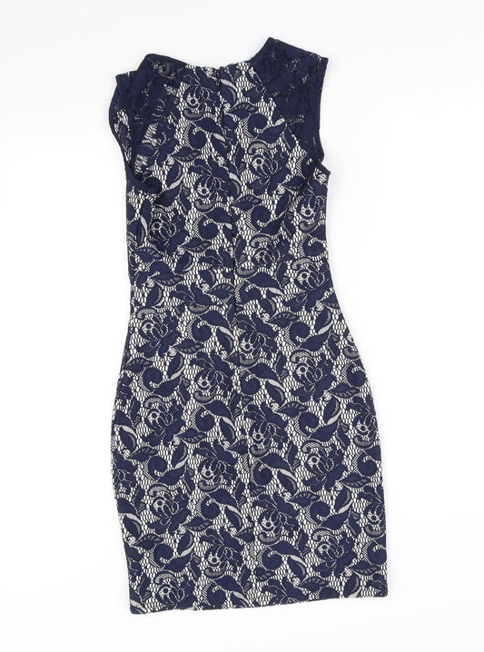 Warehouse Womens Blue Fit & Flare Size 10