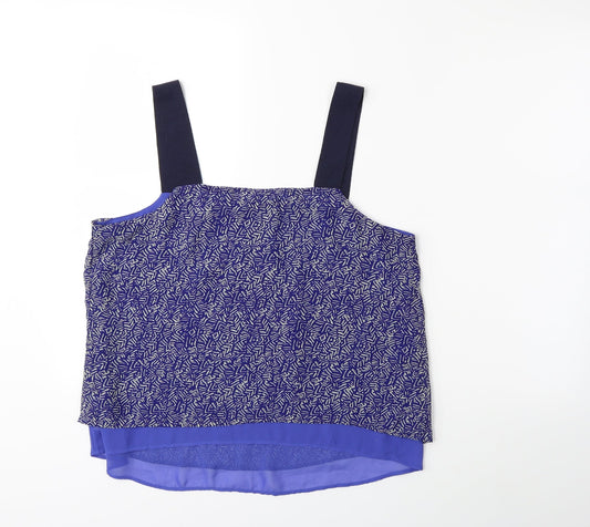 NEXT Womens Blue Basic Tank Size 14