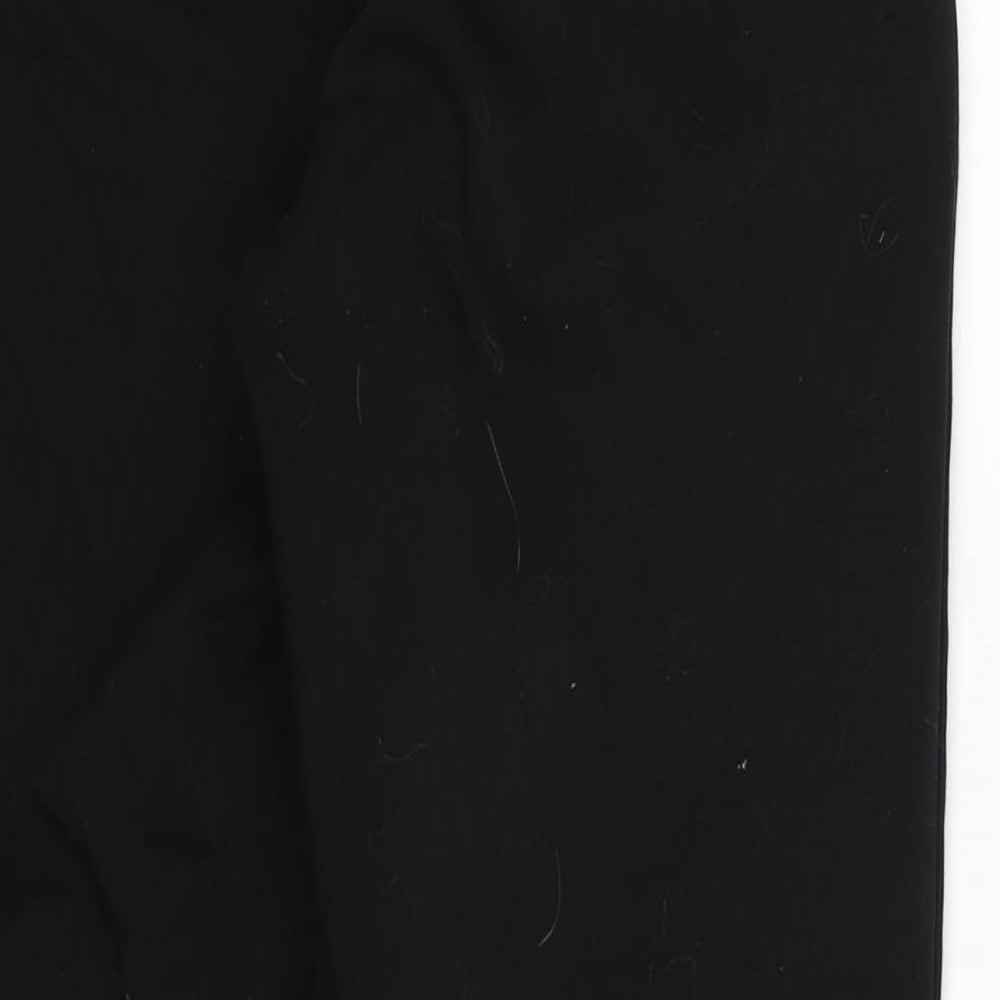 Brand and care label for New Look women’s black dress pants trousers, size UK 10, 25-inch leg