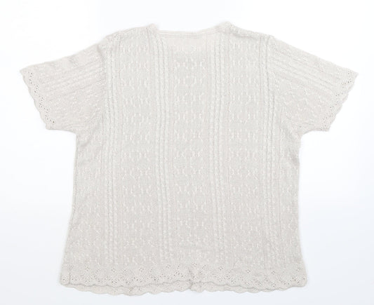 Berkertex Womens Grey Knit Pullover Jumper Size 16
