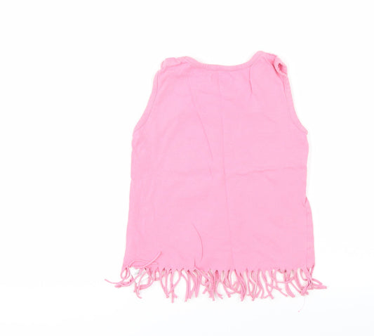 Ladybird Girls Pink Basic Tank Size 6-7 Years - i love icecream