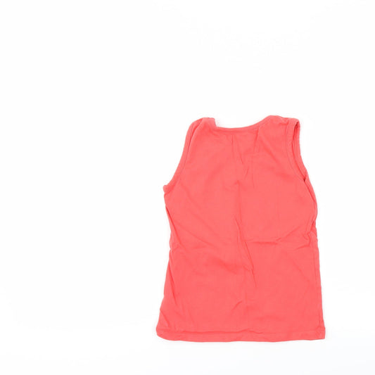 Ladybird Girls Red Basic Tank Size 6-7 Years - beach hut