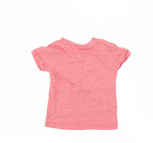 George Boys Red Basic T-Shirt Size 3-4 Years - monster