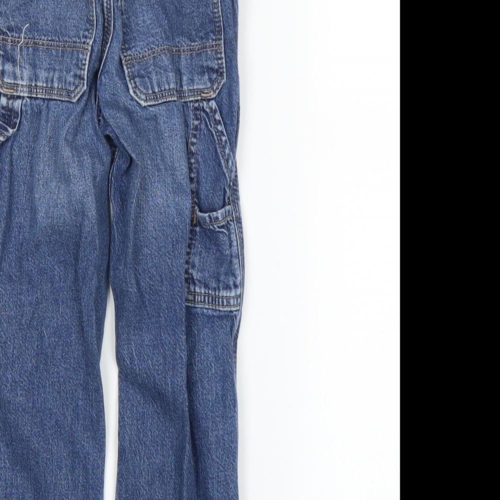 Brand and care label for Gap girls’ blue skinny jeans, size 4, years