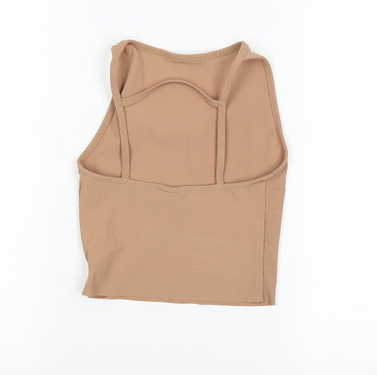 Topshop Womens Pink Basic T-Shirt Size 8