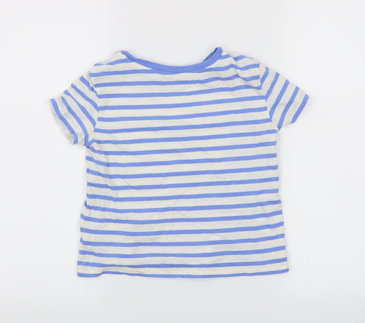 Gap Girls Blue Striped Basic Casual Size S