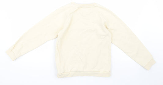 Picapino Girls Beige Pullover Sweatshirt Size 10 Years