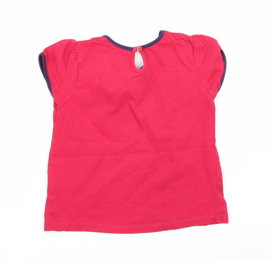 Matalan Girls Pink Basic T-Shirt Size 3-4 Years